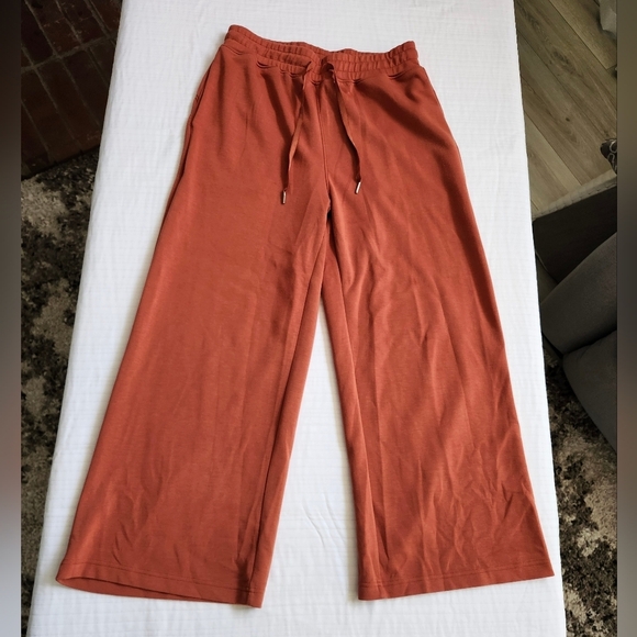 Pants - NEW Autumn Rust Wide-Leg Draw-string Lounge Pants